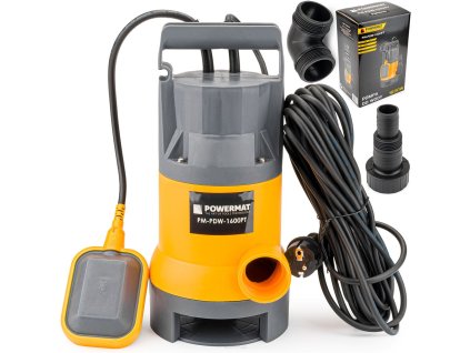 Kalové čerpadlo s plavákom do studne a septiku 1600W PM-PDW-1600PT POWERMAT