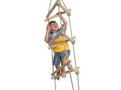 Povrazový rebrík 2,1m, trojstranný, lano PH12 Jipos