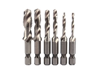 Sada vrtákov so závitom HSS M3 - M10 6 ks KD980 KRAFTDELE