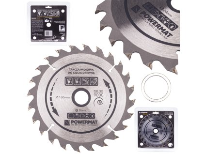 Pílový kotúč na drevo SK plátok 160x20x24Z POWERMAT