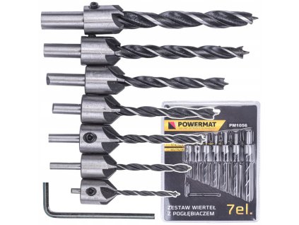 Súprava vrtákov do dreva 7 ks PM-ZWZP-7T POWERMAT
