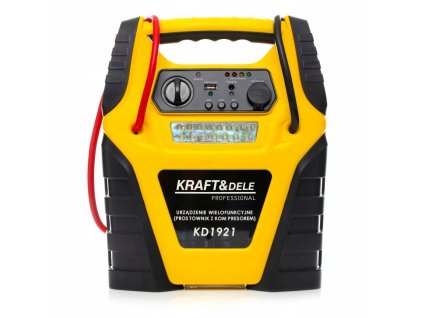Nabíjačka autobatérií so štartom 5v1 KD1921 štartovanie, kompresor, svietidlo KRAFT&DELE