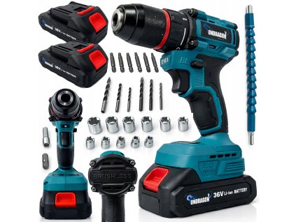 Aku vŕtací skrutkovač 2x36V + príslušenstvo OD4003 ONDRAGON