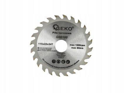 Pílový kotúč na drevo 115x22x24T G00100 GEKO
