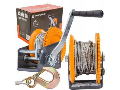 Ručný lanový navijak 454 kg, 5m PM-WRC-454T POWERMAT