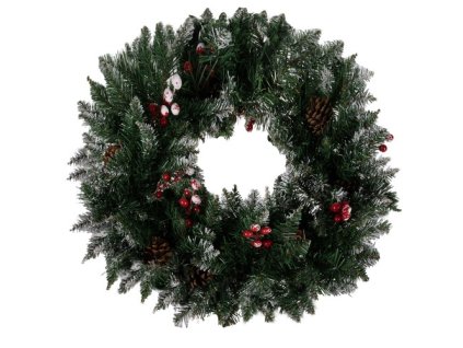 Vianočný veniec, zasnežený 45cm 22302 JIPOS