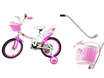 Dievčenský bicykel 16" s košíkom PR1541 BOXER