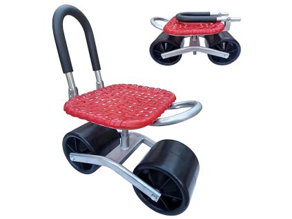 Záhradná pojazdná stolička, otočná o 360° R2109 JIPOS