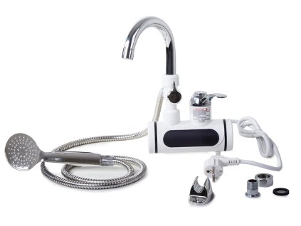 Prietokový ohrievač vody s LCD a sprchou 15719 JIPOS