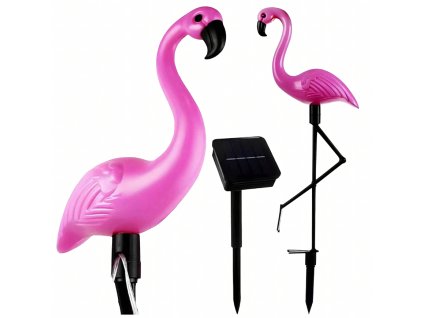 Solárny LED plameňák 53cm R2145 JIPOS