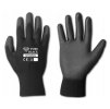 Ochranné rukavice 10" polyuretánové ČIERNE ČIERNE