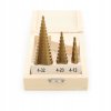 Stupňovitý vrták sada 3 ks 4-32mm KD10244 KRAFT&DELE