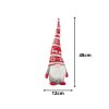 eng pl Christmas ghost grey gnome with christmas tree beard 48cm soft 6695 8