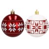 Vianočné ozdoby na stromček 30ks, červeno-biele 26170 JIPOS