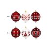 Anglické poľské 5cm vianočné gule, súprava 30 nerozbitných ozdôb rôznych veľkostí 6762 7