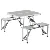 Skladací stôl s lavicami, hliníkový R1122 JIPOS