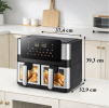 Teplovzdušná fritéza 4l+4l 2000W R2367 JIPOS