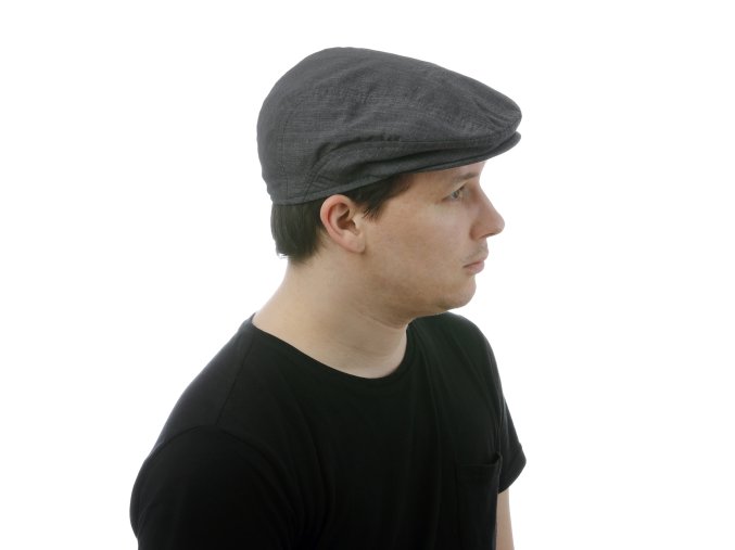 Pánská bekovka z šedého polyesteru