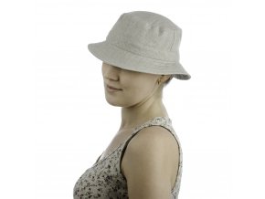 Lněný dámský sportovní klobouk