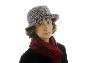 Černobílý dámský klobouk (Velikost 61)