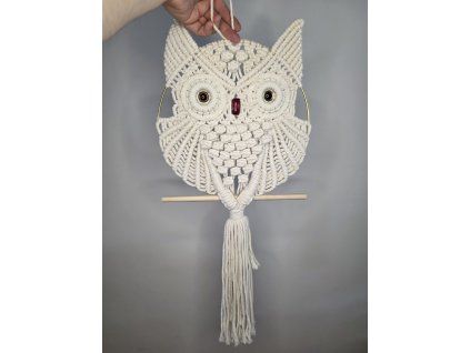 Sova na kruhu, Macramé dekorace