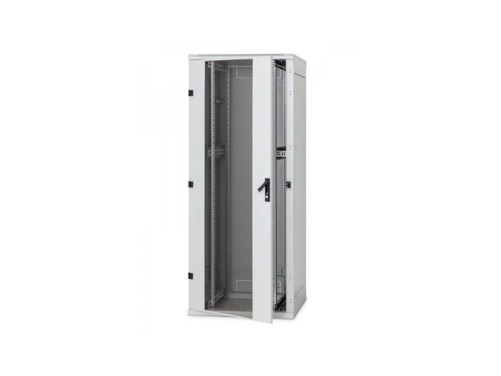 Rack Triton 19'' stojanový 32U/800x800 prosklené dveře, šedý