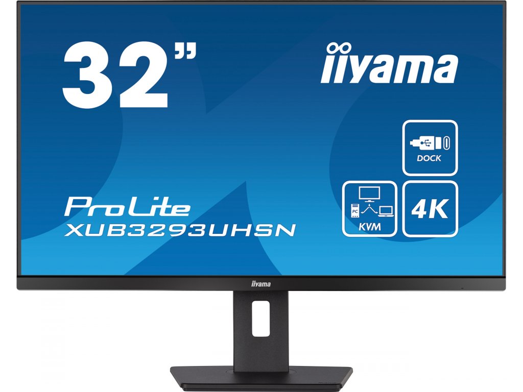 iiyama ProLite/XUB3293UHSN-B5/31,5''/IPS/4K UHD/60Hz/4ms/Black/3R