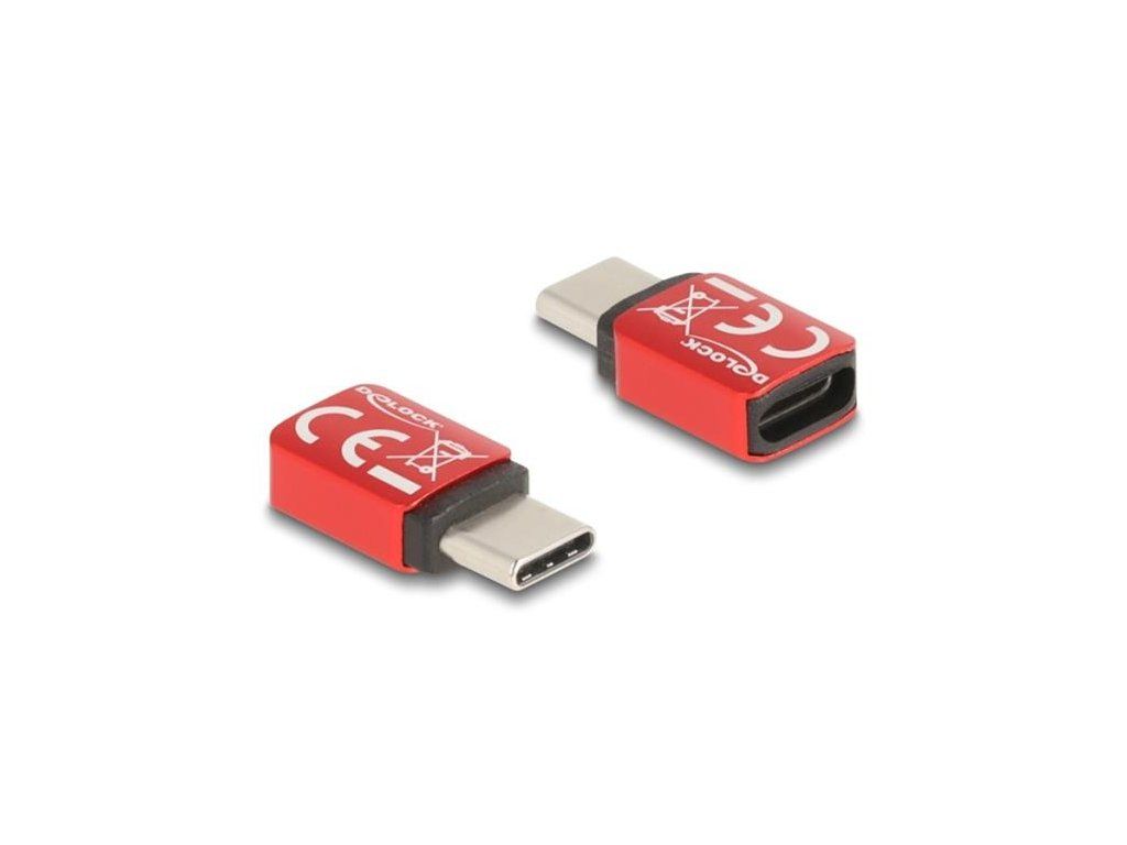 Delock USB Blokátor dat USB Type-C samice na USB Type-C samec 240 W