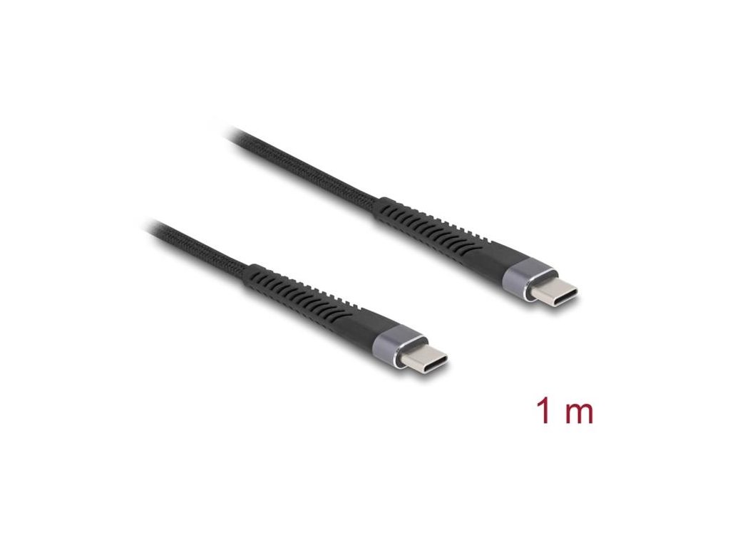 Delock Kabel USB 2.0 ze zástrčky USB Type-C™ na zástrčku, s prodlouženou ochranou proti ohybu, 60 W 1 m