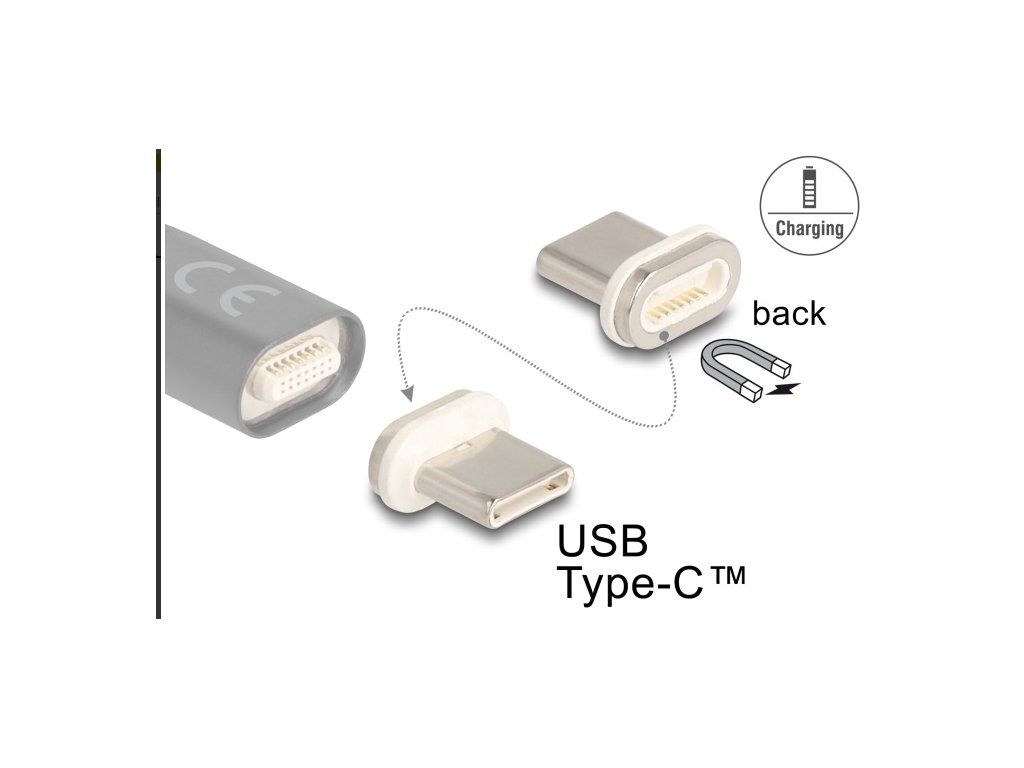 Delock Magnetický adaptér USB Type-C samec