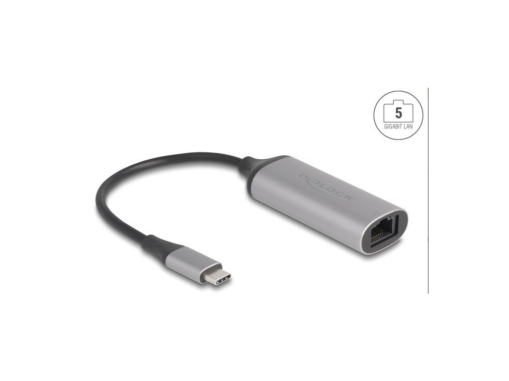 Delock Adaptér USB Type-C sítě 5 Gigabit LAN