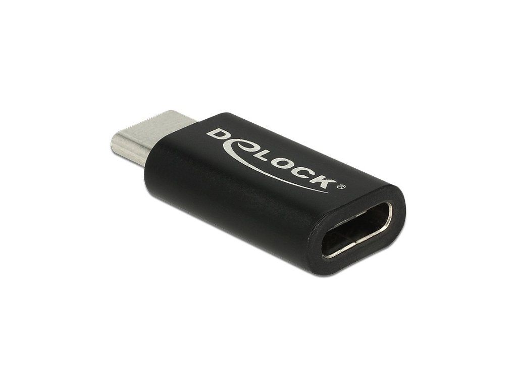 Delock Adaptér SuperSpeed USB 10 Gbps (USB 3.1 Gen 2) USB Type-C samec > port samice černý