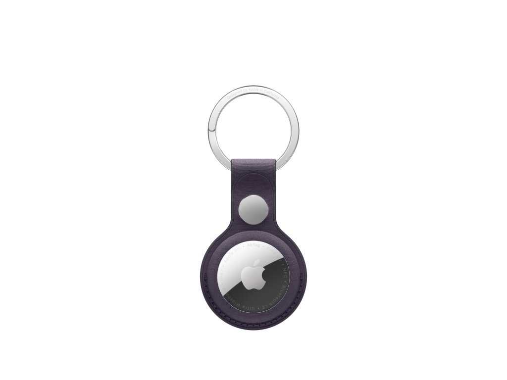 AirTag FineWoven Key Ring - Midnight Purple