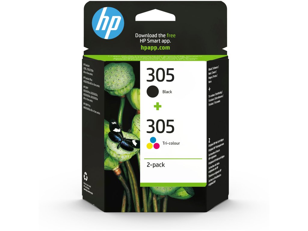 HP 308 Tri-color Original Ink Cartridge (120 pages)