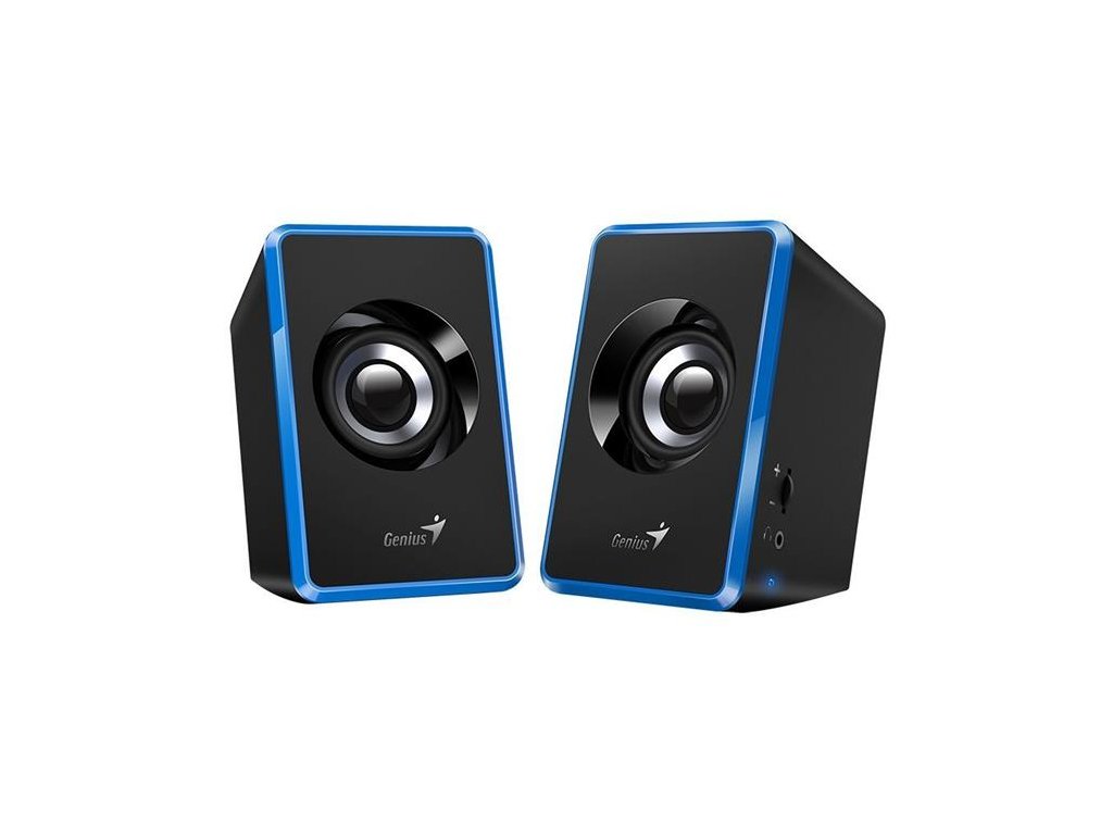 Genius repro SP-U125, přenosné Reproduktory, 2.0, 3W, USB napájení, 3,5mm jack, modro-černé