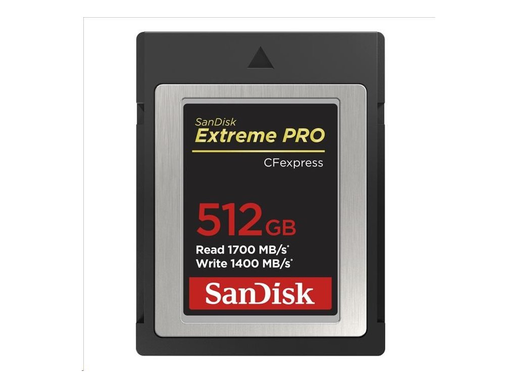 SanDisk Extreme Pro CFexpress Card 512GB, Type B, 1700MB/s Read, 1400MB/s Write
