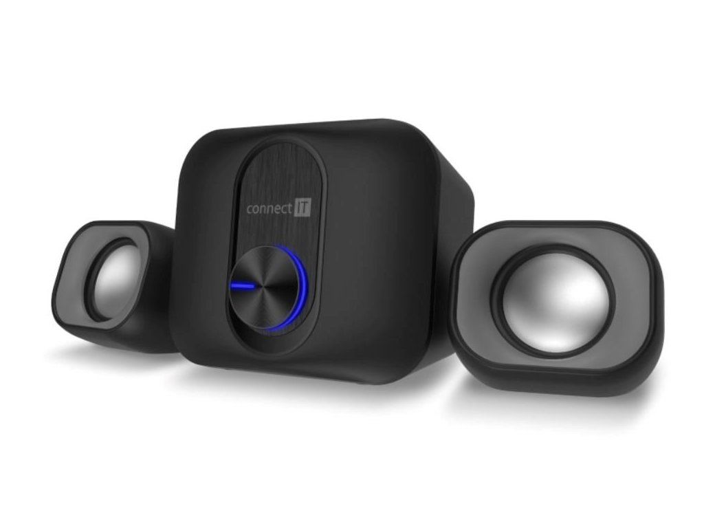 CONNECT IT Reproduktory Rumble PRO PC, 2.1, USB, 3,5mm, černá