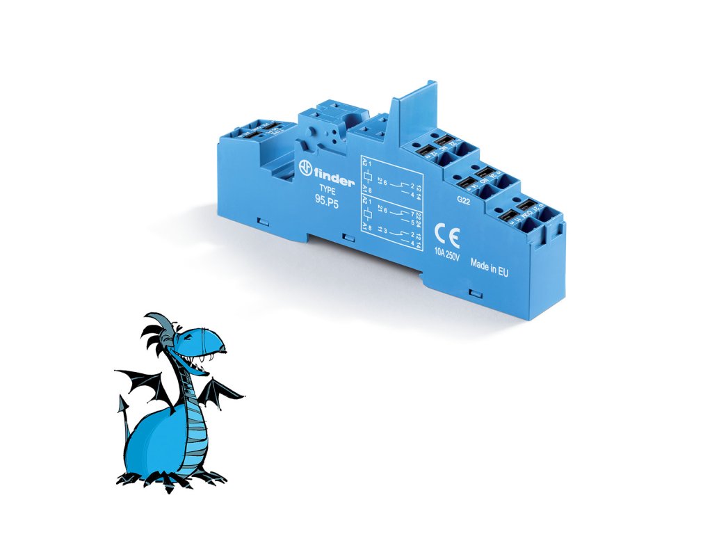 FINDER Patice 95.P5, DIN-lišta, push-in