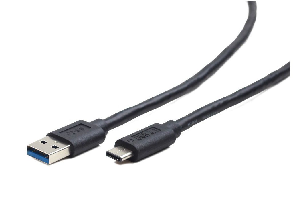 Kabel CABLEXPERT USB 3.0 AM na Type-C kabel (AM/CM), 1,8m, černý