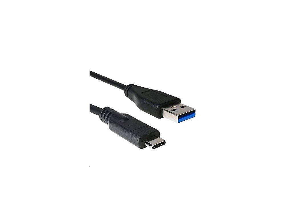 C-TECH Kabel USB 3.0 AM na Type-C kabel (AM/CM), 1m, černý