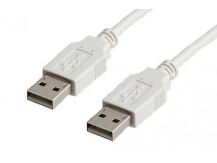 Kabel USB 2.0 A-A 4,5 m propojovací, bílý/šedý