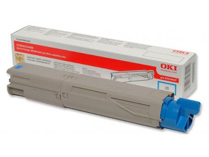 Toner OKI 43459331 do C3300n/C3400n/C3450n/C3600n (2 500 stránek), azurový