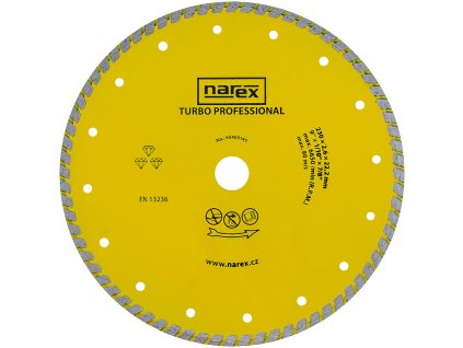 Diamantový kotouč Narex TURBO PROFESSIONAL 230 mm