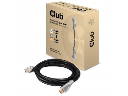 Club3D Kabel HDMI Premium High Speed, HDMI 2.0 4K60Hz UHD, 3m
