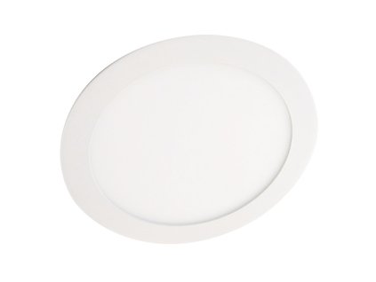 LED svítidlo podhledové kruhové, bílý rámeček, 12W 960 lumen studená bílá, 230V