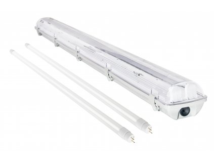 Svitidlo + 2x LED trubice - T8 - 120cm - 18W - 3240Lm - studená bílá - SADA