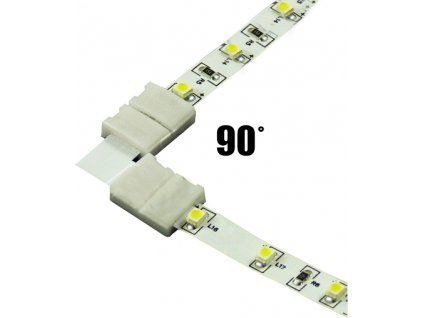 Rohový konektor pro LED pásek 3528 8mm 2pin