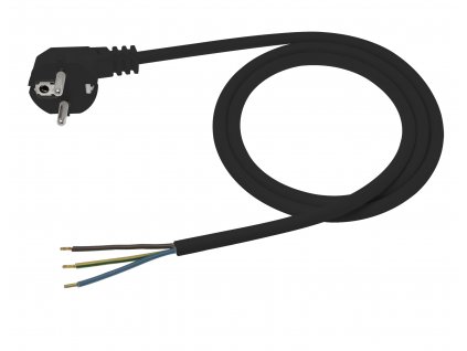 Napájecí kabel černý 1,5m 3x1 OMY