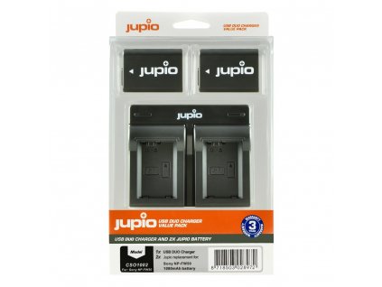 Set Jupio 2x baterie NP-FW50 + duální nabíječka