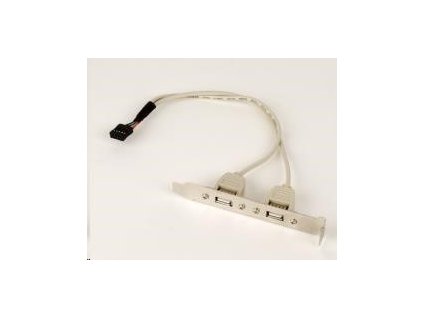 GEMBIRD Přídavné porty pro MB, záslepka 2x USB2.0 (bracket)